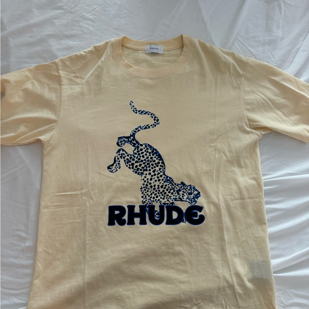 Rhude Yellow Graphic Tee